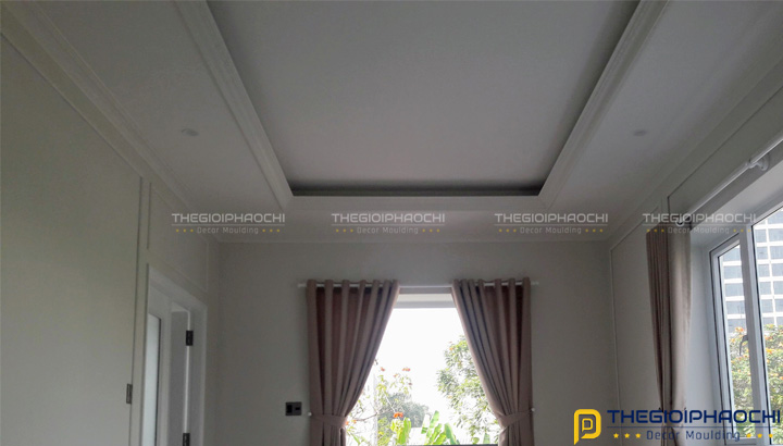 Thi Công Phào Chỉ Nhựa Hàn Quốc Biệt Thự Thiên Tuế